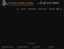 Tablet Screenshot of livoniafamilysmiles.com